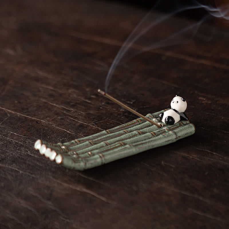 Kadzielnica do dekoracji domu z Buddha Stones Panda - Panda leżąca na plecach (13,7*4,2*2,8 cm) - image 10