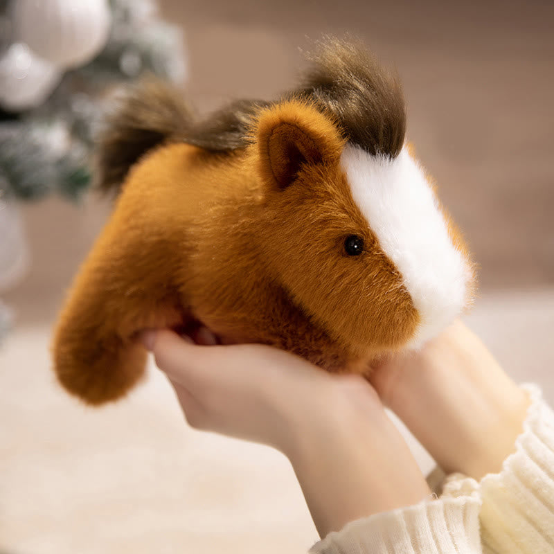 Buddha Stones Rok Konia Pozycja leżąca Pluszowa Lalka Dekoracja Biurka Wolność - Koń - 18*10*7 cm - image 0