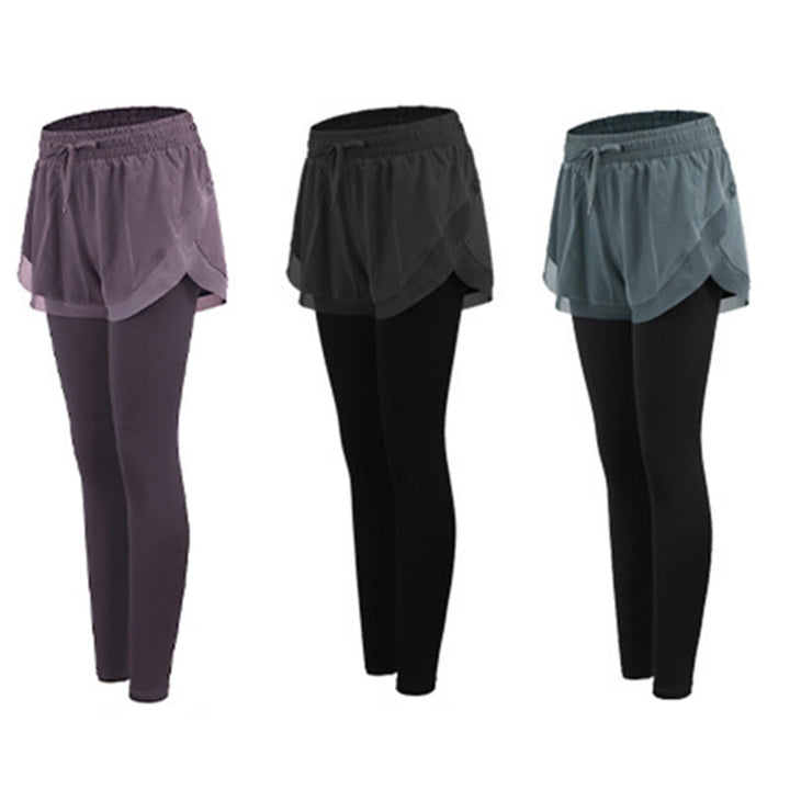 Legginsy sportowe 2 w 1 z Buddha Stones, damskie, do ćwiczeń na świeżym powietrzu, do jogi - image 14