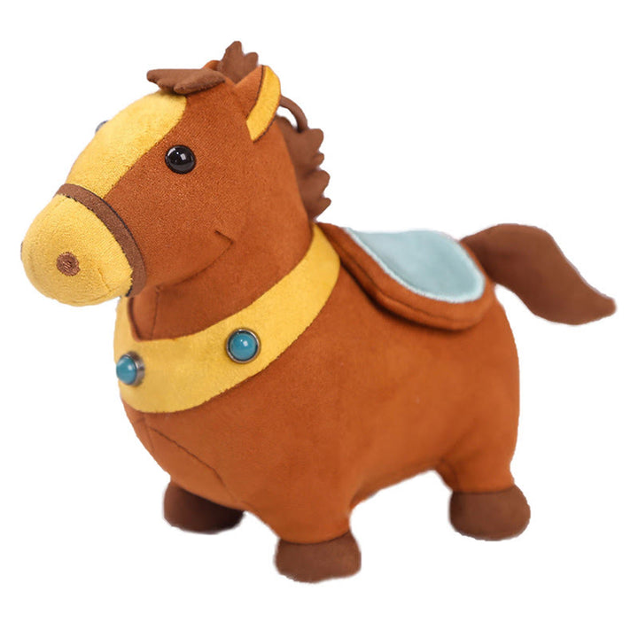 Buddha Stones Rok Konia Wielokolorowy Uroczy Konik Frędzel Lina Dobrobytu Wisząca Dekoracja - image 19