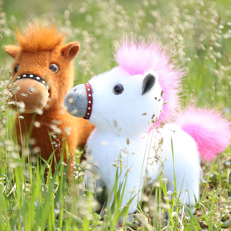 Buddha Stones Rok Konia Pluszowa Lalka Konik Słodki Dekoracja Domu Energia Dobrobytu - image 11