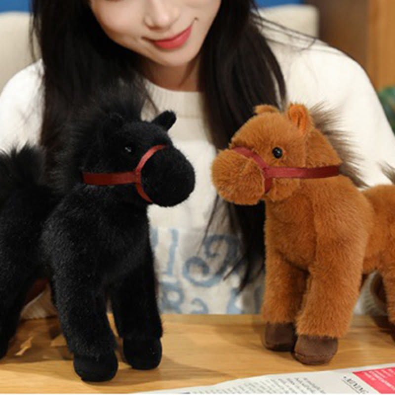 Buddha Stones Rok konia, słodka, jednokolorowa pluszowa lalka kucyk, dekoracja domu Prosperity - image 13