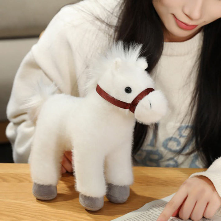 Buddha Stones Rok konia, słodka, jednokolorowa pluszowa lalka kucyk, dekoracja domu Prosperity - image 8