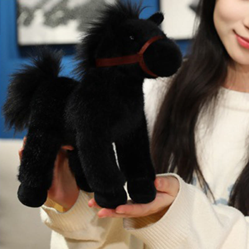 Buddha Stones Rok konia, słodka, jednokolorowa pluszowa lalka kucyk, dekoracja domu Prosperity - image 10