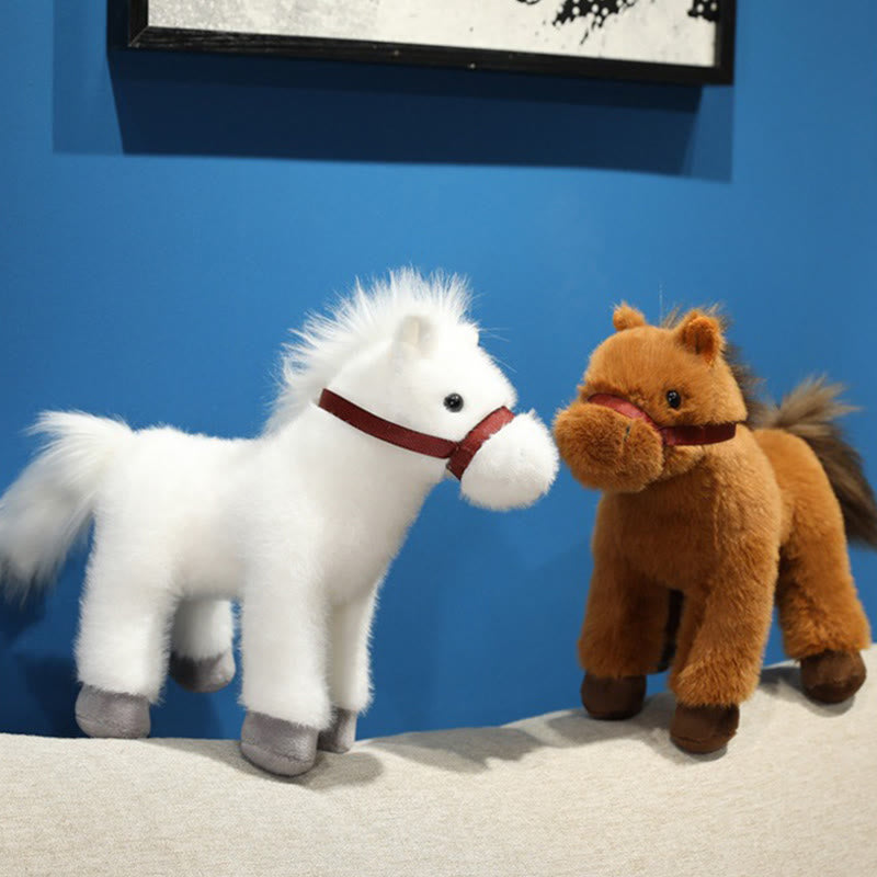 Buddha Stones Rok konia, słodka, jednokolorowa pluszowa lalka kucyk, dekoracja domu Prosperity - image 12