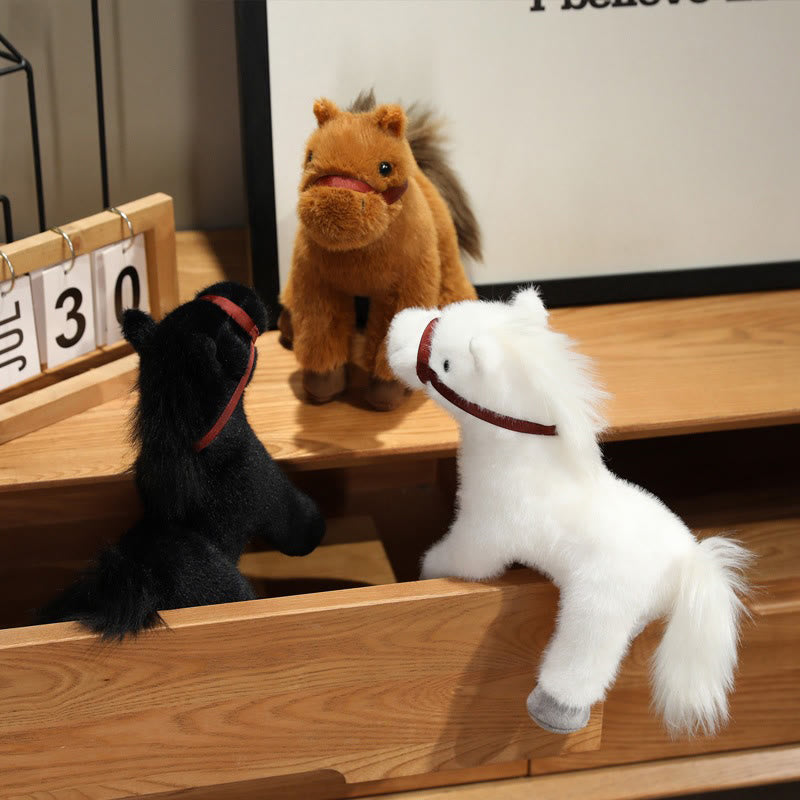 Buddha Stones Rok konia, słodka, jednokolorowa pluszowa lalka kucyk, dekoracja domu Prosperity - image 15