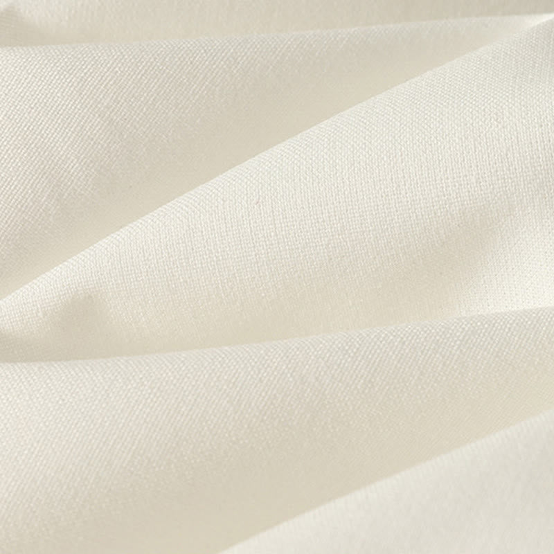 Damskie spodnie z szerokimi nogawkami z bawełny z haftem i elastycznym pasem w kształcie Buddha Stones, zapinane na zamek błyskawiczny i z kieszeniami - image 9