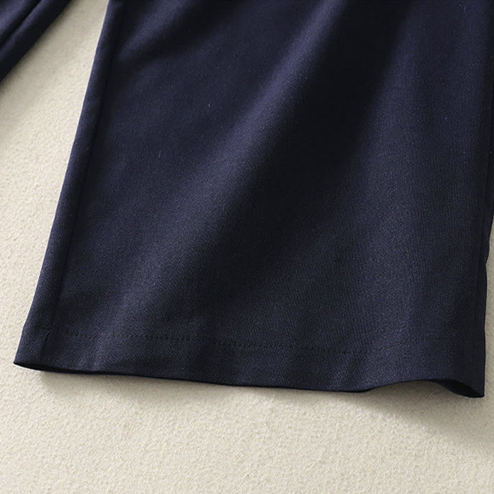 Damskie spodnie z szerokimi nogawkami z bawełny z haftem i elastycznym pasem w kształcie Buddha Stones, zapinane na zamek błyskawiczny i z kieszeniami - image 20