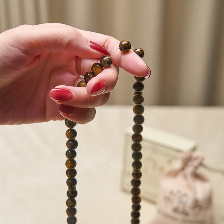 Buddha Stones, Symbol Lotosu, Tygrysie Oko, Koralikowa Mala Siły - image 4