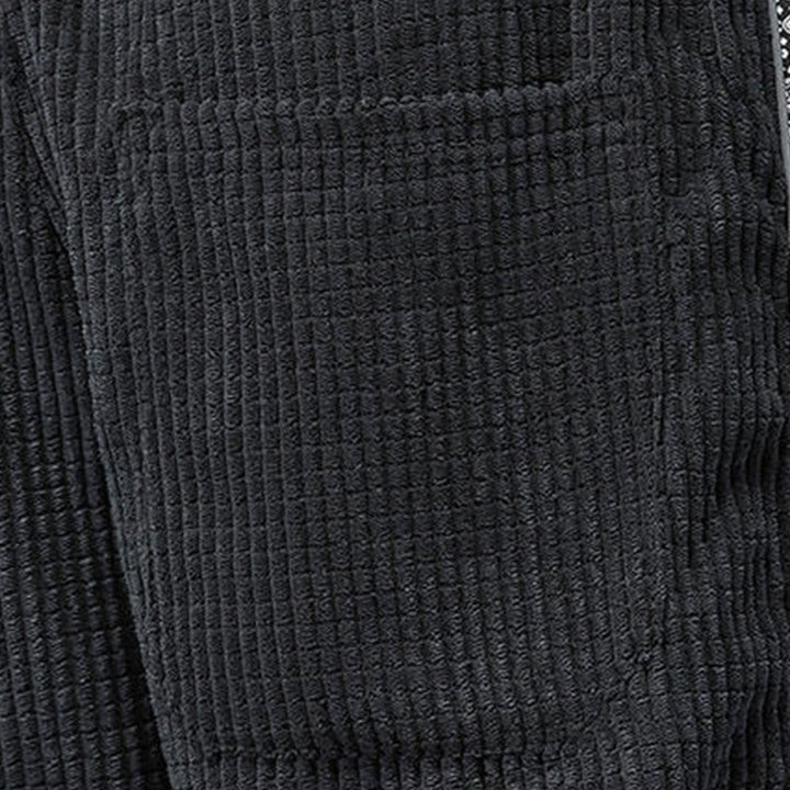 Spodnie męskie sztruksowe z kieszeniami i prostymi nogawkami do kostek, z kolekcji Buddha Stones Fall, ze ściągaczem po bokach i wzorem Paisley - image 11