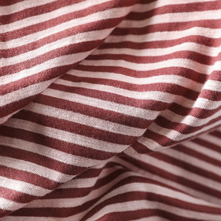 Bluza damska z kapturem z długim rękawem i bawełny z motywem Buddha Stones w paski i wiosenną grafiką - image 10