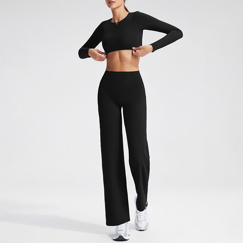 Biustonosz sportowy z długim rękawem i odkrytymi plecami Buddha Stones, do jogi i fitnessu, damski top bez rękawów - image 7