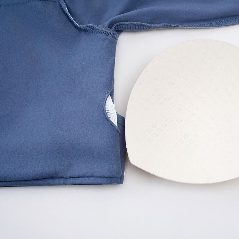 Biustonosz sportowy z długim rękawem i odkrytymi plecami Buddha Stones, do jogi i fitnessu, damski top bez rękawów - image 17