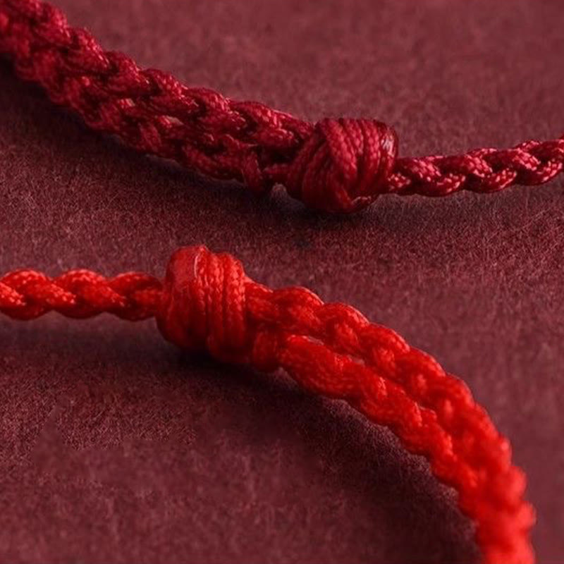 Bransoletka z naturalnego drewna brzoskwiniowego z rzeźbionymi Buddha Stones o pomyślnym wzorze i sznurkiem - image 12