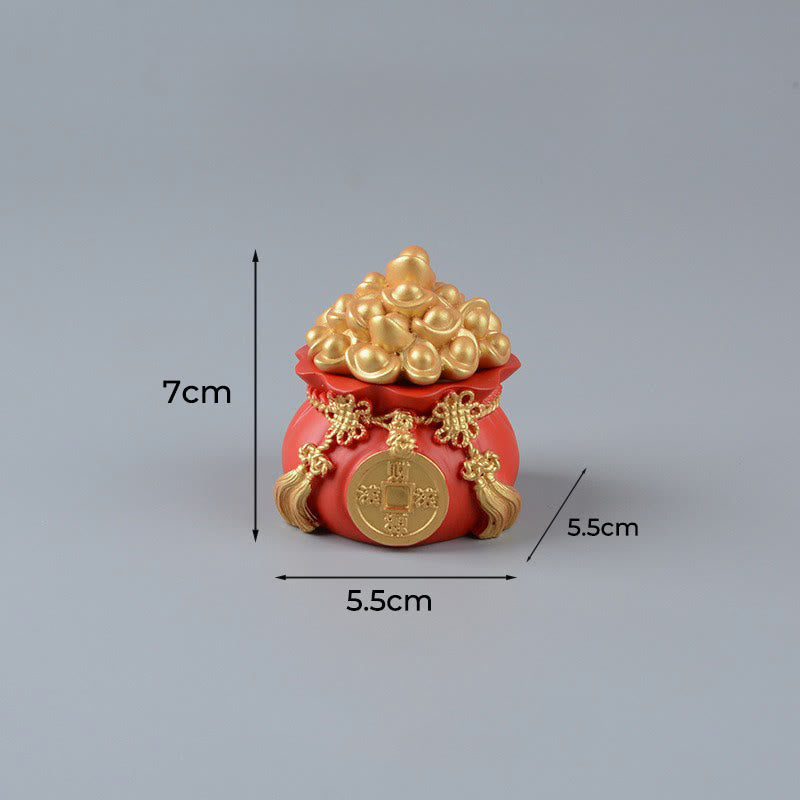 Buddha Stones Rok Konia Bóg Bogactwa Worek Pieniędzy Sukces Dobrobyt Dekoracja Biurka - image 11