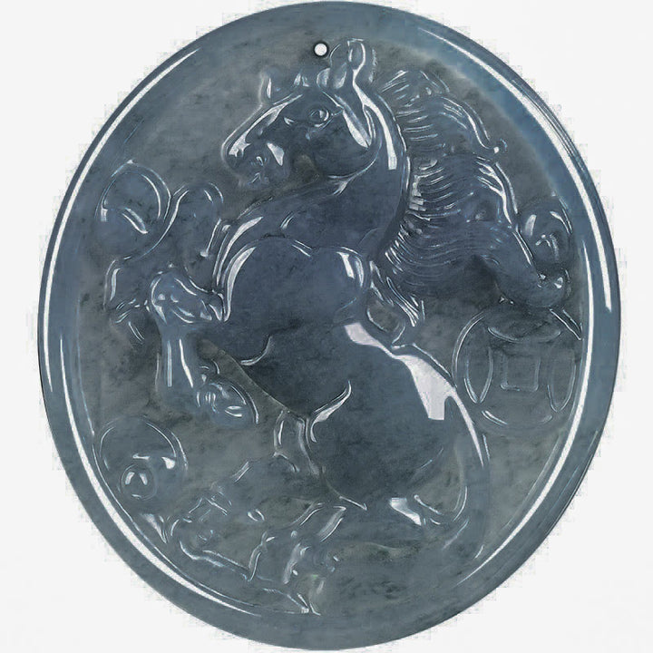 Naszyjnik z Buddha Stones z jadeitu, rok konia, szczęście i obfitość - image 9