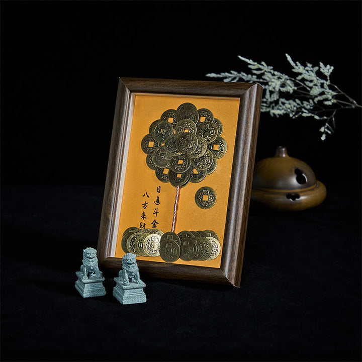 Buddha Stones Pięciu Cesarzy, Drzewo Przyciągają Fortunę, Ochrona Ramki Na Zdjęcia, Ozdoba Wystrój Domu - image 2