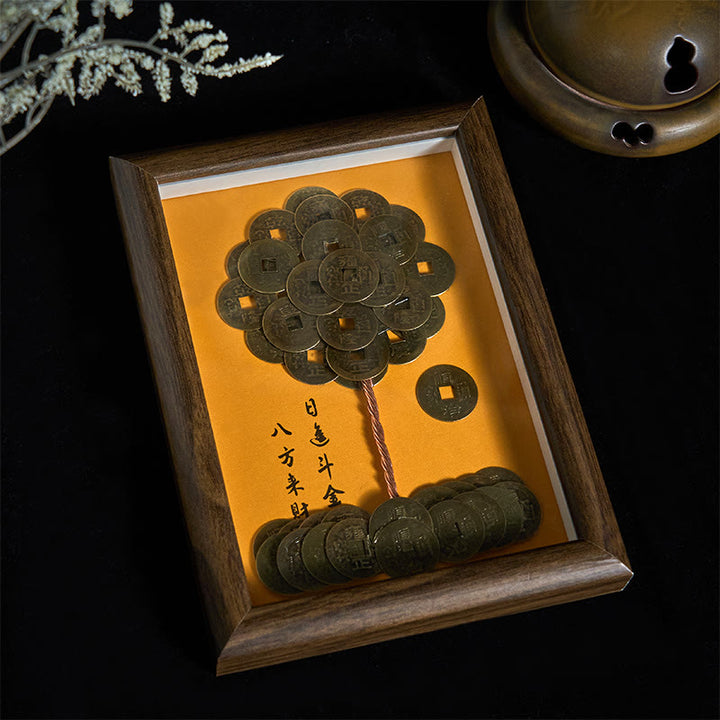 Buddha Stones Pięciu Cesarzy, Drzewo Przyciągają Fortunę, Ochrona Ramki Na Zdjęcia, Ozdoba Wystrój Domu - image 3