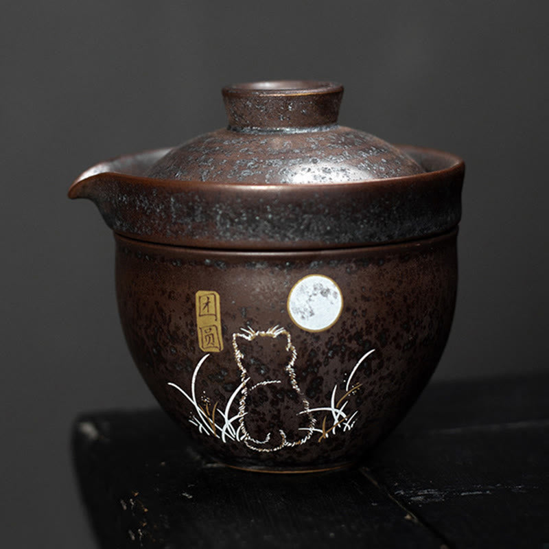 Buddha Stones, słodka filiżanka do herbaty z kotem Kung Fu  - image 2