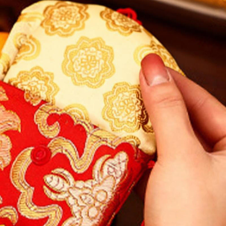 Buddha Stones Rok Konia 2026 Nowy Rok Fu Postać Szczęśliwy Haft Chińska Czerwona Koperta - image 16