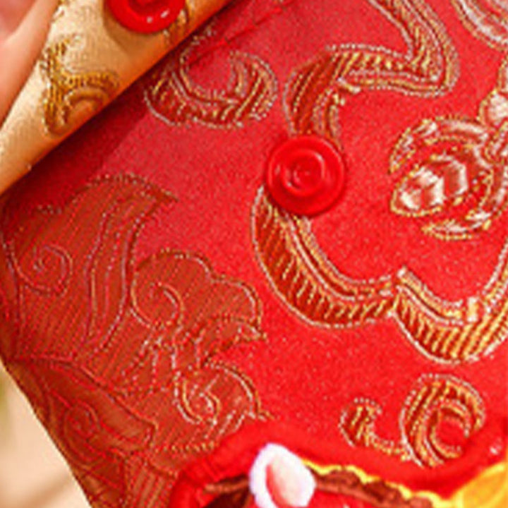Buddha Stones Rok Konia 2026 Nowy Rok Fu Postać Szczęśliwy Haft Chińska Czerwona Koperta - image 15