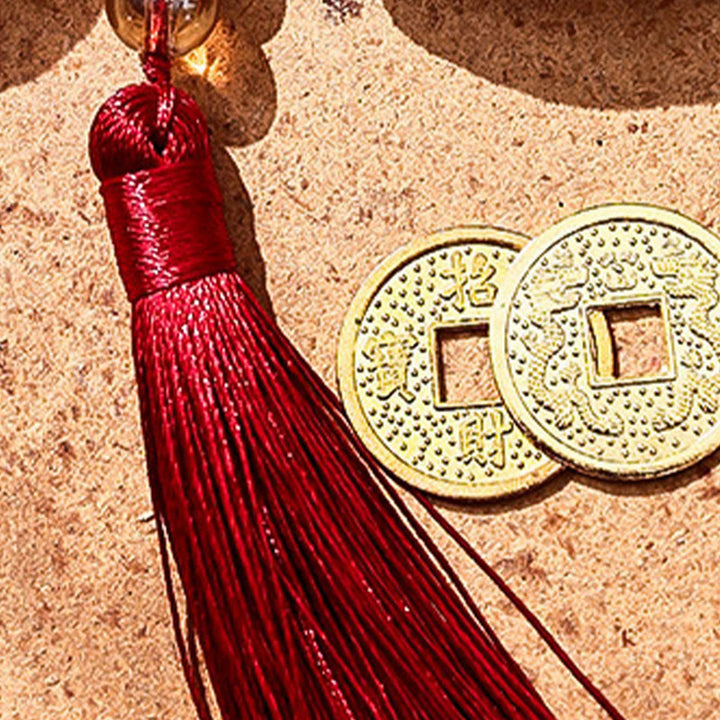 Buddha Stones Rok Konia 2026 Nowy Rok Fu Charakter Haft Chwost Chińska Czerwona Koperta - image 9