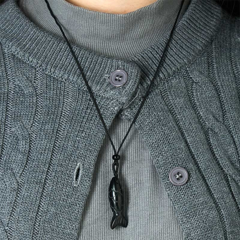 Rzeźba z Buddha Stones z rybą Koi w kolorze różowym, indyjskim agatem i ametystem, naszyjnik z wisiorkiem, symbolizujący ciepło i dobrobyt - image 66