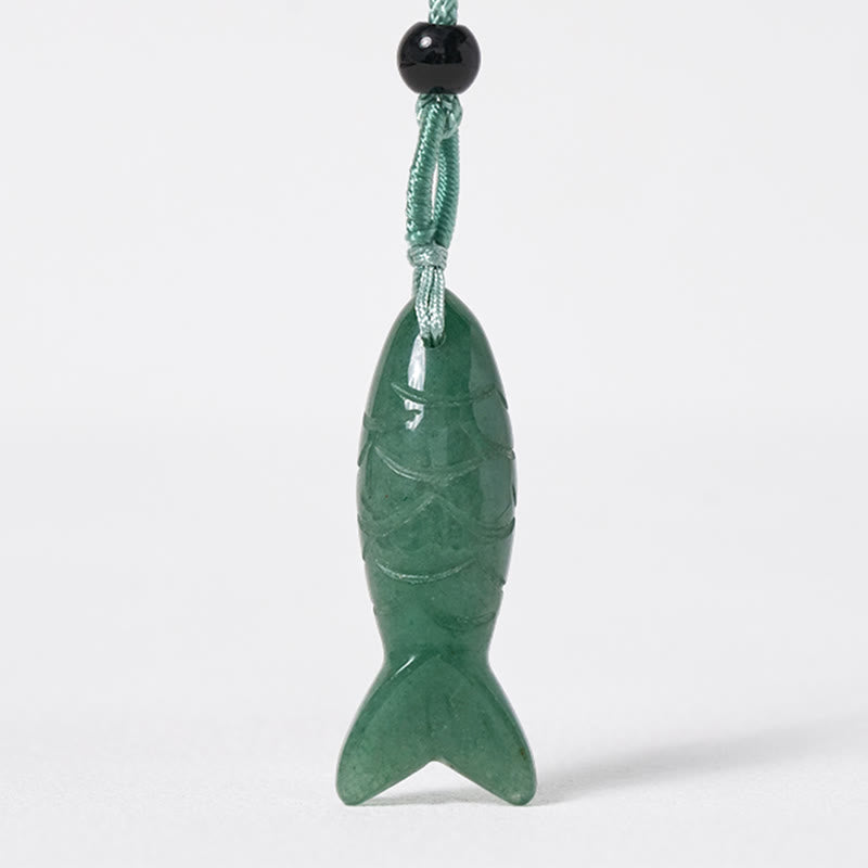 Rzeźba z Buddha Stones z rybą Koi w kolorze różowym, indyjskim agatem i ametystem, naszyjnik z wisiorkiem, symbolizujący ciepło i dobrobyt - image 44