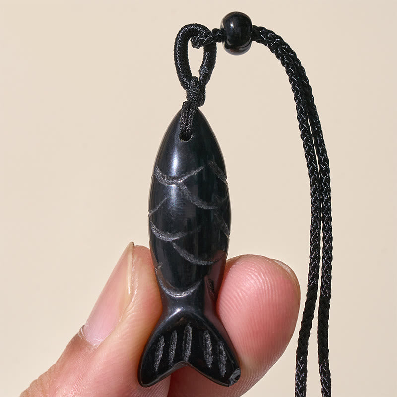 Rzeźba z Buddha Stones z rybą Koi w kolorze różowym, indyjskim agatem i ametystem, naszyjnik z wisiorkiem, symbolizujący ciepło i dobrobyt - image 65