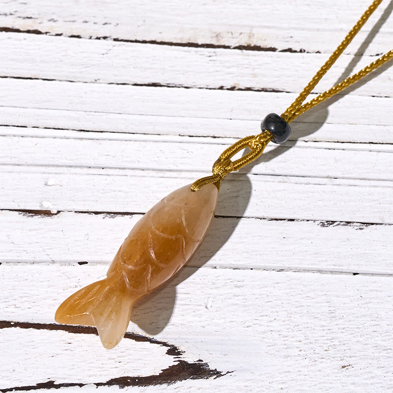 Rzeźba z Buddha Stones z rybą Koi w kolorze różowym, indyjskim agatem i ametystem, naszyjnik z wisiorkiem, symbolizujący ciepło i dobrobyt - Topaz (rozmiar wisiorka: 15*40mm) - image 17