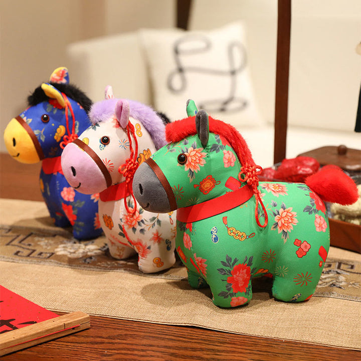 Buddha Stones Rok Konia Czerwony Sznurek Chiński Wiszący Dekoracja - image 17