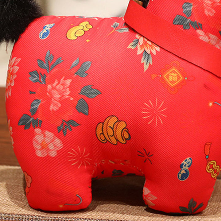 Buddha Stones Rok Konia Czerwony Sznurek Chiński Wiszący Dekoracja - image 10