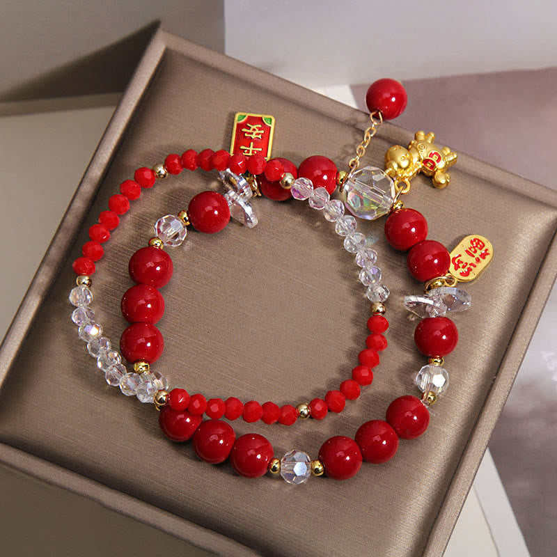 Bransoletka z Buddha Stones, Rok Konia, Sztabka, Dobrobyt - image 1