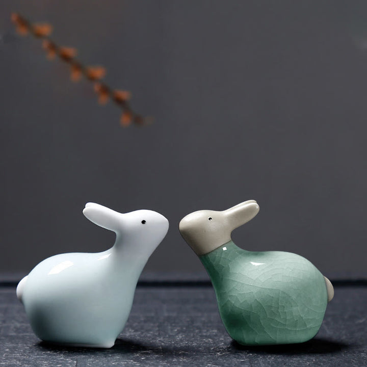 Buddha Stones Chiński Zodiak Ceramiczna Herbata Zwierzę Dom Dekoracja - image 37