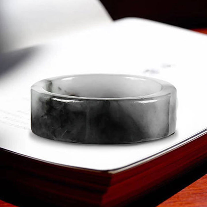 Buddha Stones Pierścień szczęścia z jadeitu - image 4