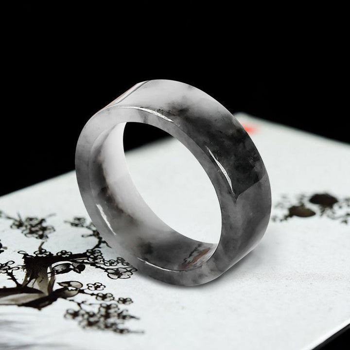 Buddha Stones Pierścień szczęścia z jadeitu - image 3