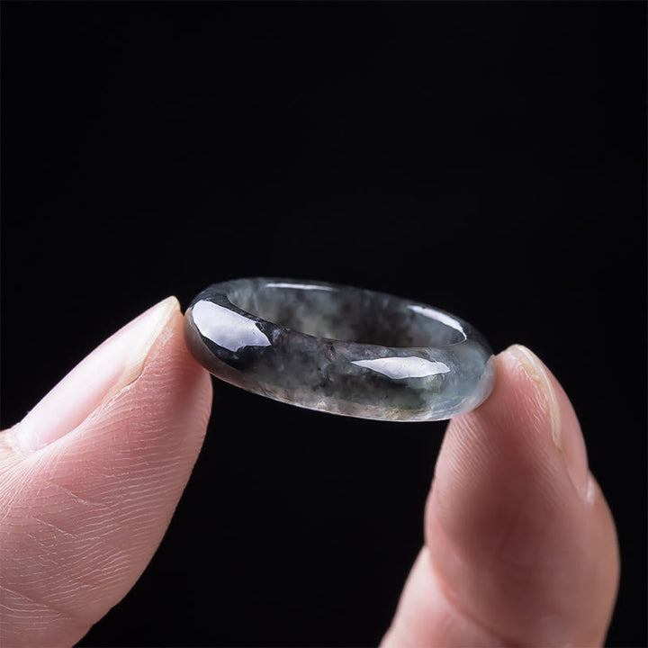 Buddha Stones Pierścień z jadeitu, dobrobyt, szczęście i obfitość - image 3