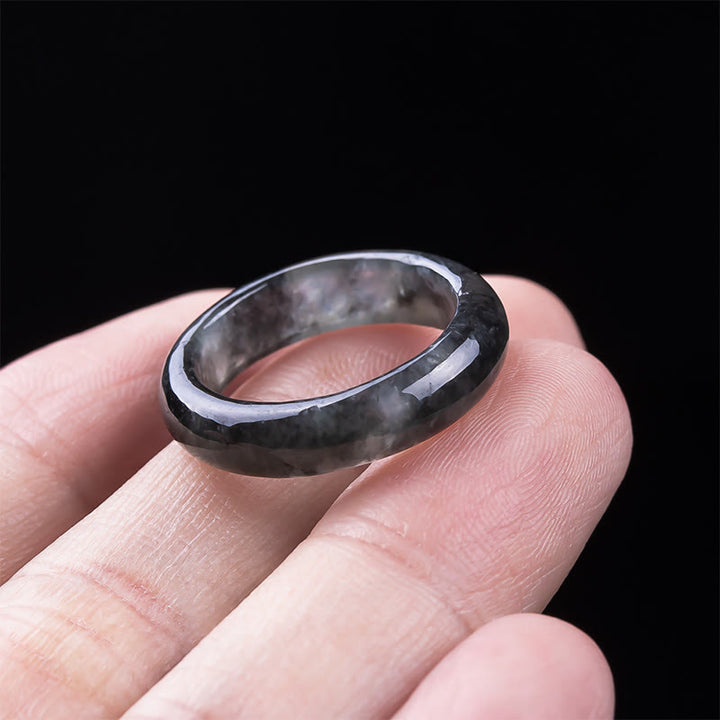 Buddha Stones Pierścień z jadeitu, dobrobyt, szczęście i obfitość - image 4