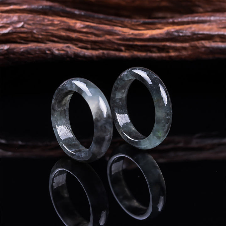 Buddha Stones Pierścień z jadeitu, dobrobyt, szczęście i obfitość - image 7