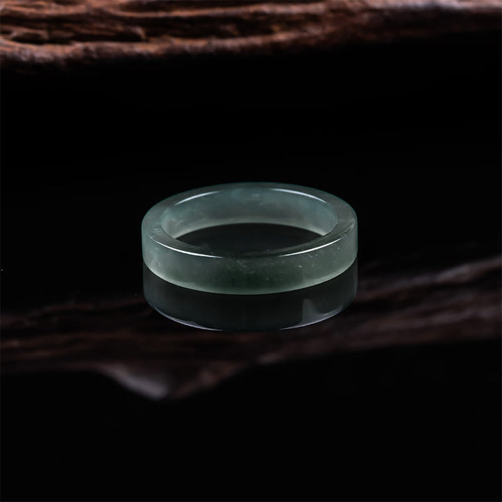 Buddha Stones Pierścionek Jade Abundance Prosperity w wielu rozmiarach - image 4