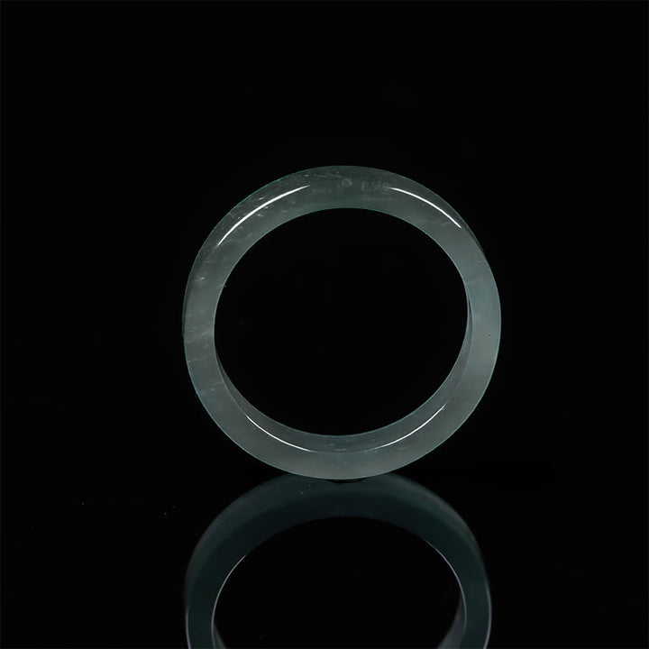 Buddha Stones Pierścionek Jade Abundance Prosperity w wielu rozmiarach - image 1