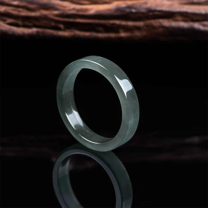 Buddha Stones Pierścionek Jade Abundance Prosperity w wielu rozmiarach - image 3