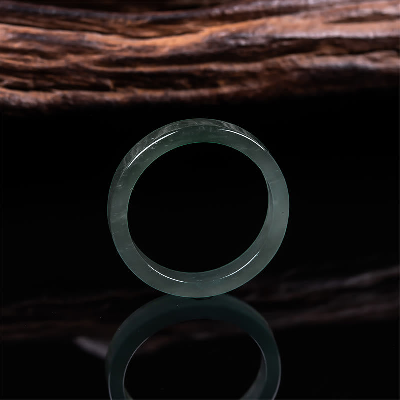 Buddha Stones Pierścionek Jade Abundance Prosperity w wielu rozmiarach - image 2