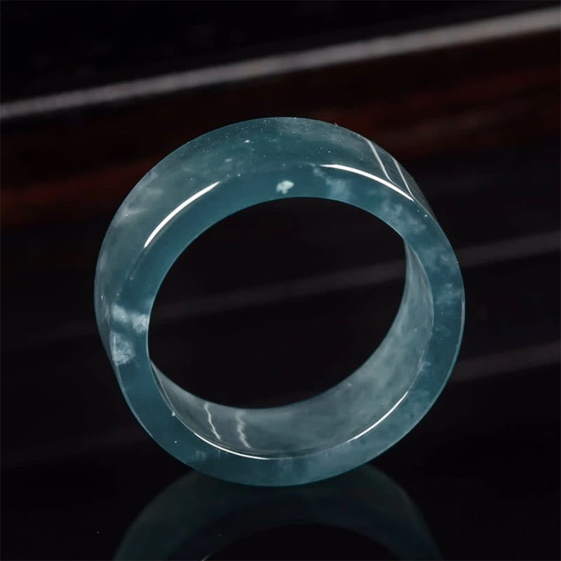 Buddha Stones Pierścień z jadeitu szczęścia obfitości i dobrobytu - image 1