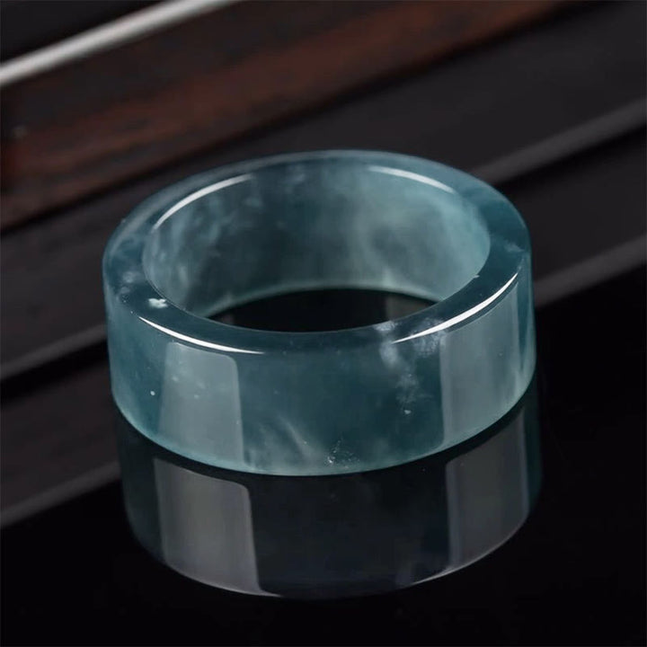 Buddha Stones Pierścień z jadeitu szczęścia obfitości i dobrobytu - image 2