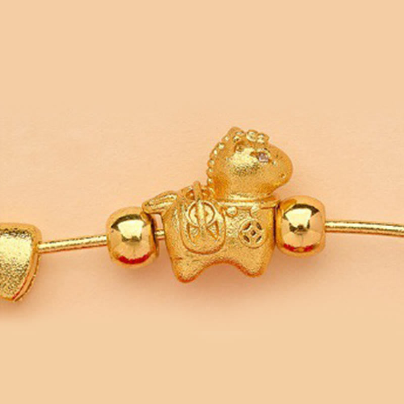 Buddha Stones Rok Konia Fu Postać Lotos Przyciąga Szczęście Ruyi Uchwyt Klamra Pokoju Broszka Szczęścia - image 4