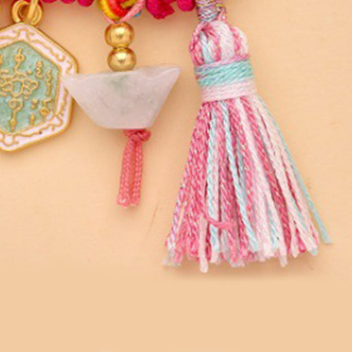 Buddha Stones Rok Konia Fu Postać Lotos Przyciąga Szczęście Ruyi Uchwyt Klamra Pokoju Broszka Szczęścia - image 12