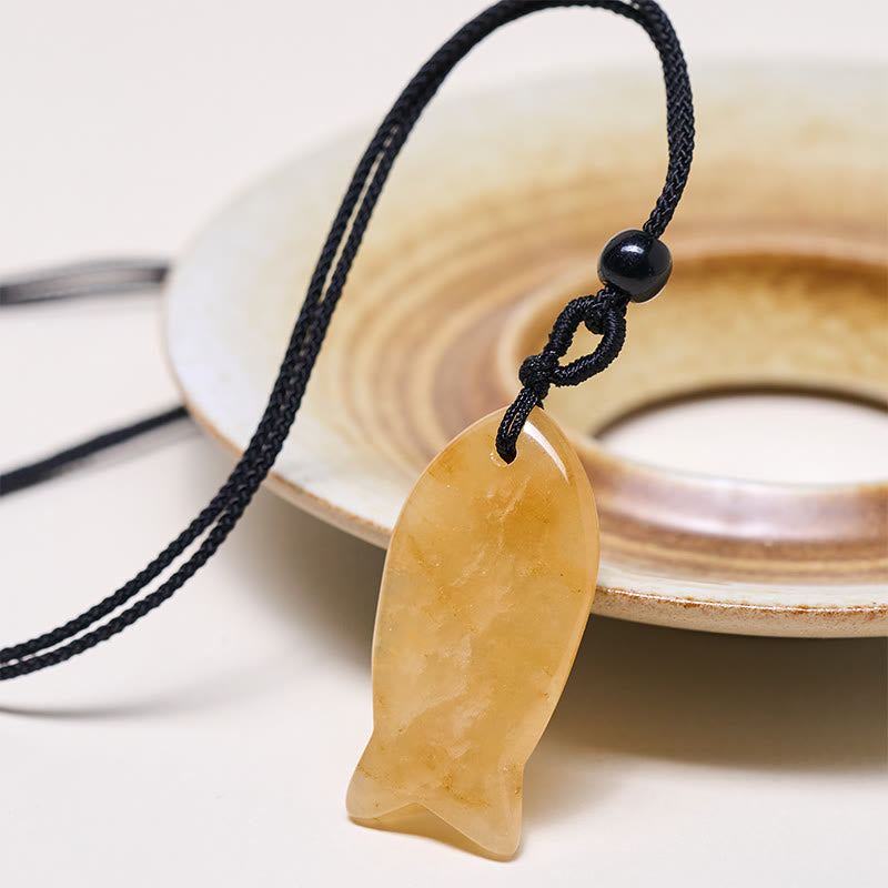 Buddha Stones, Ryba Koi, Różowy Kryształ, Agat Indyjski, Ametyst, Topaz, Czerwony Jaspis, Naszyjnik, Wisiorek, Ciepło Sukcesu - image 16