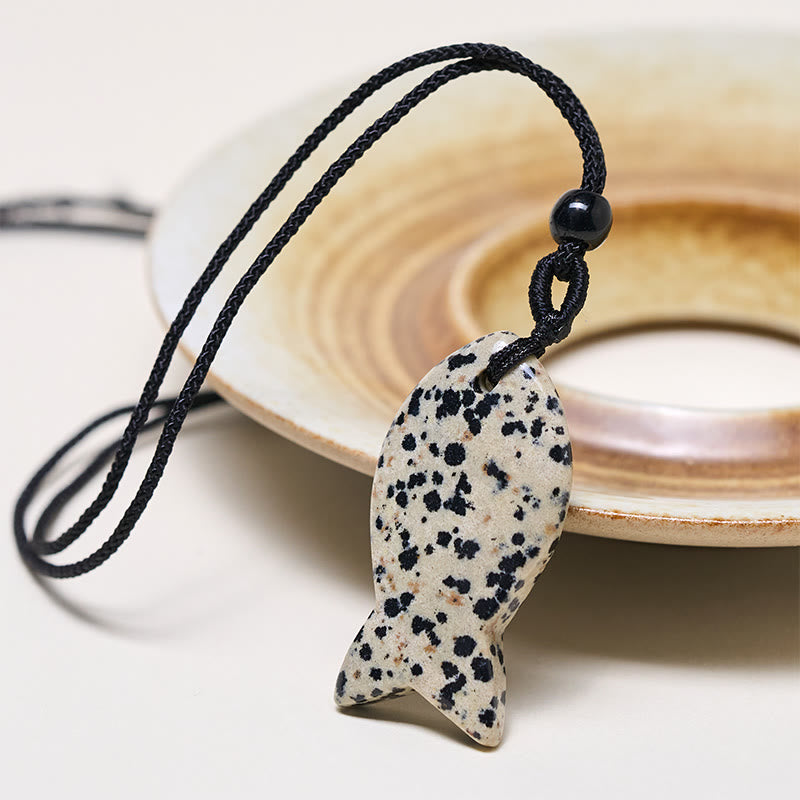 Buddha Stones, Ryba Koi, Różowy Kryształ, Agat Indyjski, Ametyst, Topaz, Czerwony Jaspis, Naszyjnik, Wisiorek, Ciepło Sukcesu - image 36