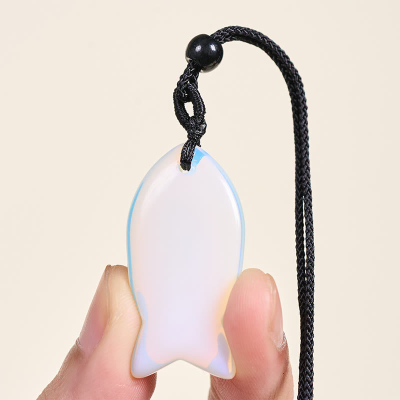 Buddha Stones, Ryba Koi, Różowy Kryształ, Agat Indyjski, Ametyst, Topaz, Czerwony Jaspis, Naszyjnik, Wisiorek, Ciepło Sukcesu - image 56